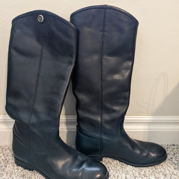 Like New Leather Melissa Button Riding Boot - Picture 5 of 6